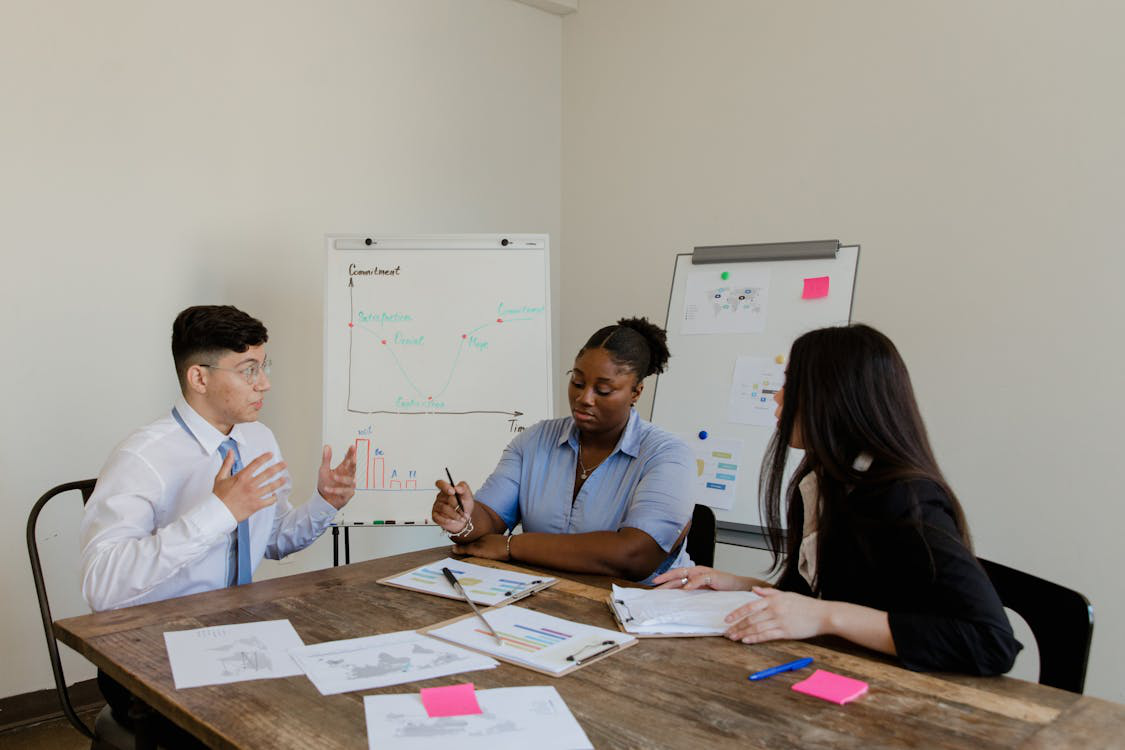 An image of CPG consultants during a meeting